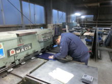 ステンレス切断作業